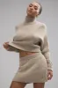 Winter Magic Cashmere Turtleneck - Flax Heather sold by Alo Yoga