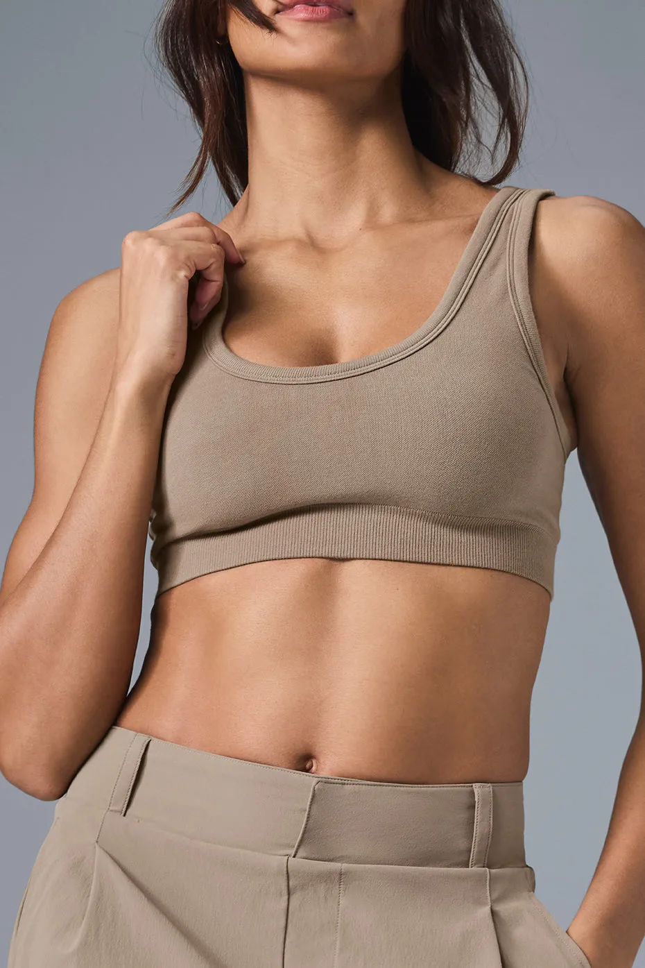 Seamless Chosen Bra - Gravel sold by Alo Yoga product image thumbnail 3