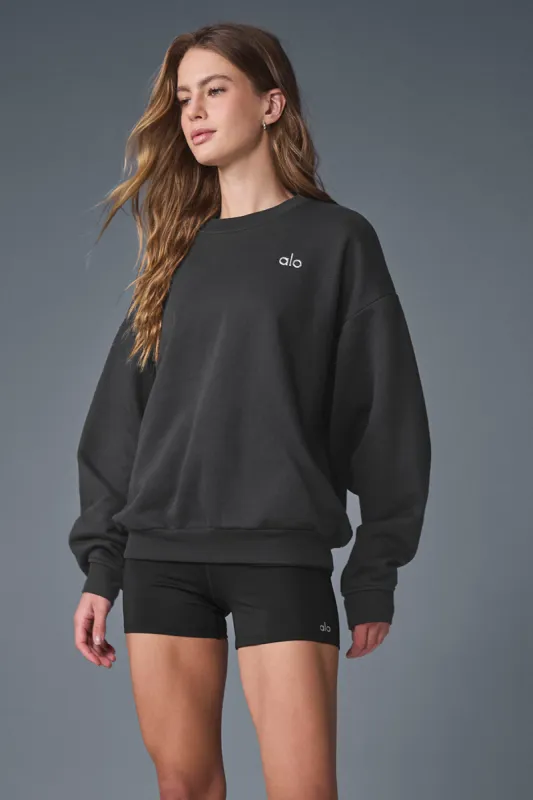 Accolade Crew Neck Pullover - Anthracite sold by Alo Yoga