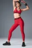 Airlift High-Waist 7/8 Line Up Legging - Bold Red sold by Alo Yoga