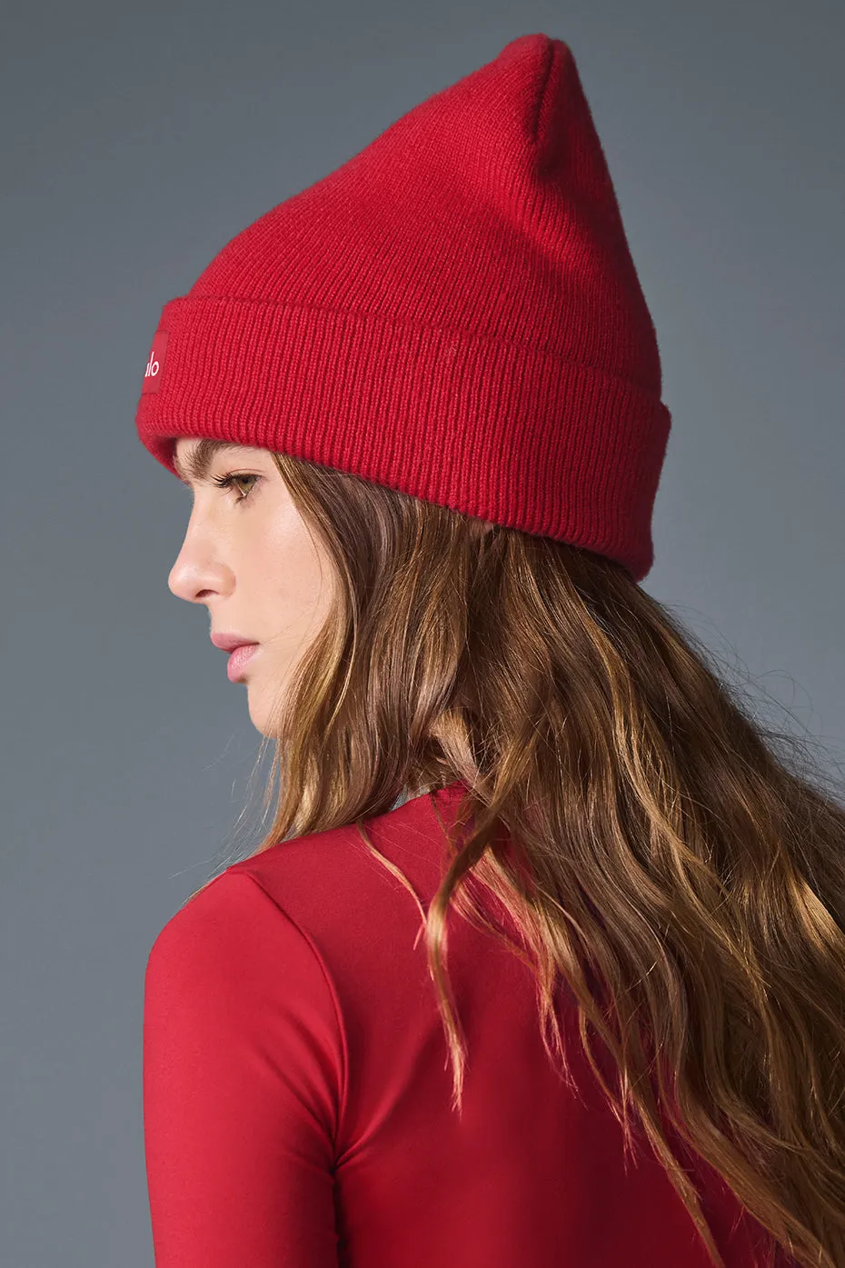 Everyday Beanie - Bold Red sold by Alo Yoga product image thumbnail 3