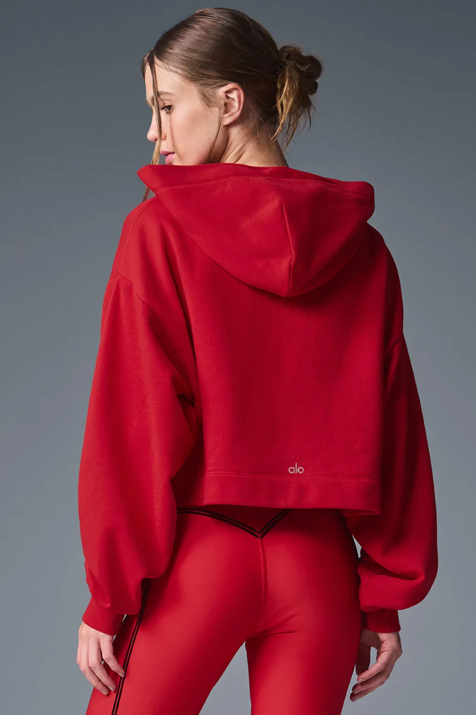 Bae Hoodie - Bold Red sold by Alo Yoga product image thumbnail 2