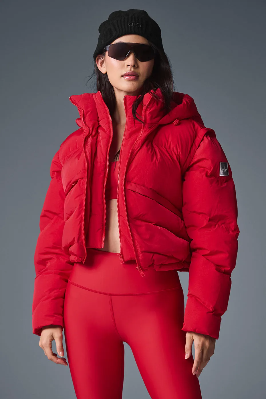 Glacier Puffer - Bold Red sold by Alo Yoga product image thumbnail 3