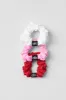 Fresh Mini Scrunchie 3-Pack - Bold Red/Sweet Pink/White sold by Alo Yoga