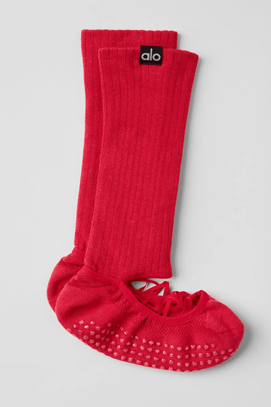 Women's Strappy Siren Grip Sock - Bold Red sold by Alo Yoga product image thumbnail 2