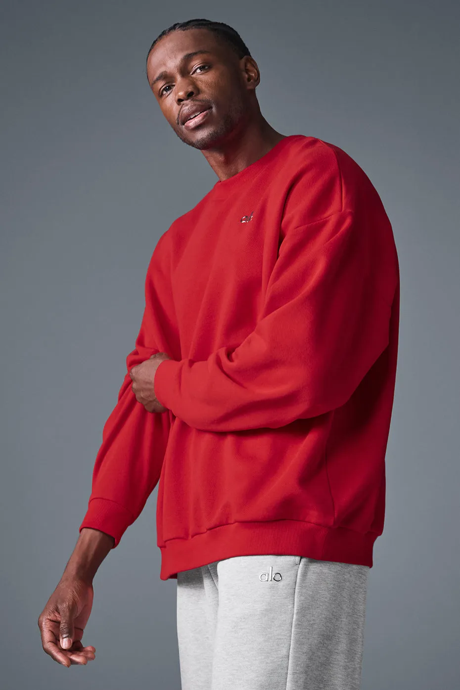 Accolade Crew Neck Pullover - Bold Red sold by Alo Yoga product image thumbnail 3