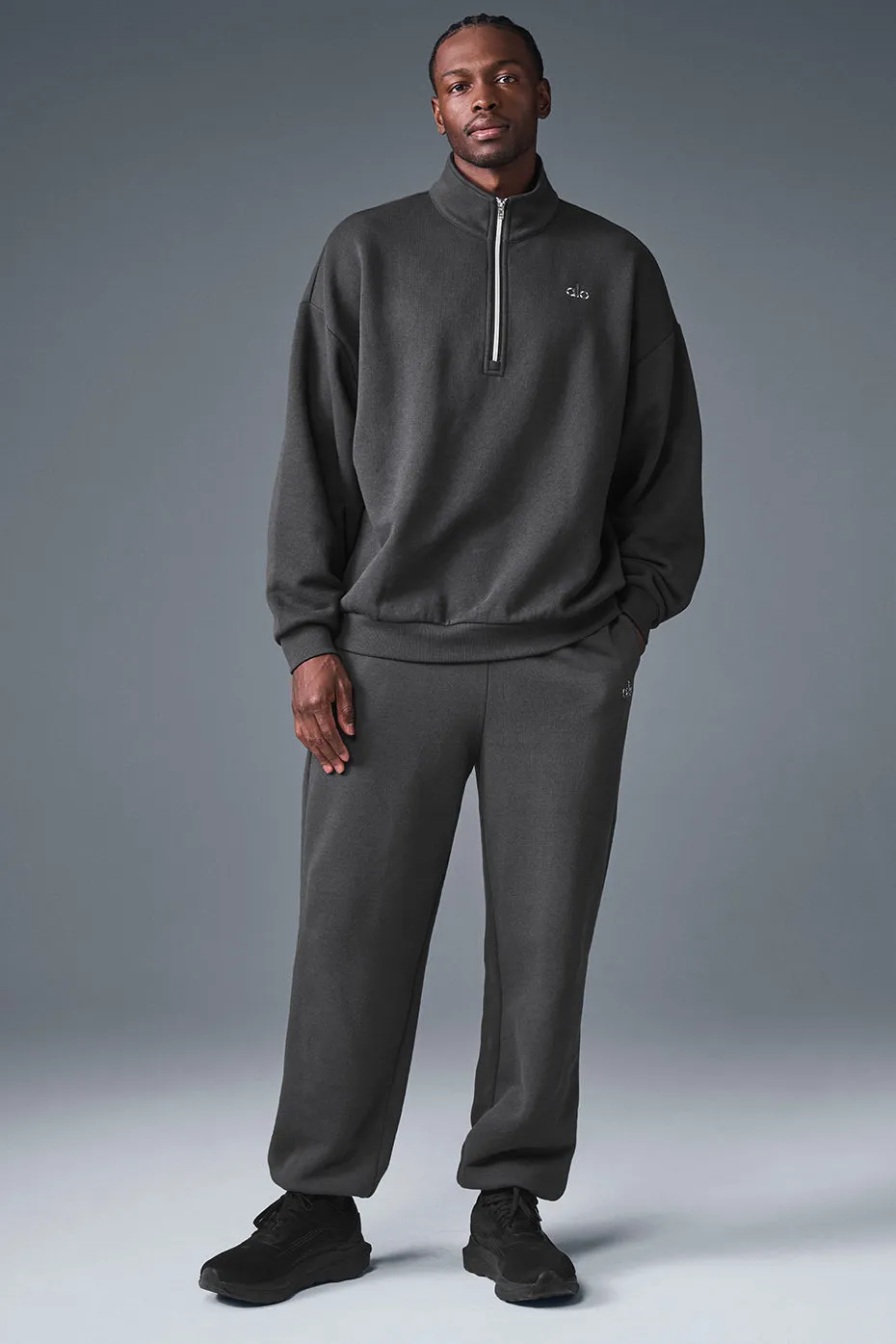 Accolade 1/4 Zip Pullover - Anthracite sold by Alo Yoga product image thumbnail 4