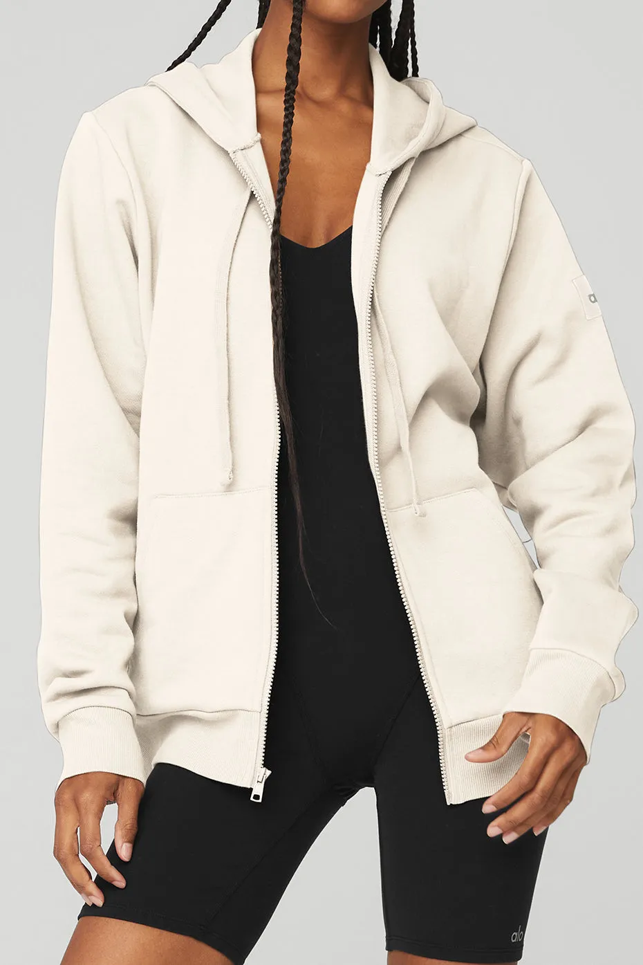 Everyday Full Zip Hoodie - Ivory sold by Alo Yoga product image thumbnail 4