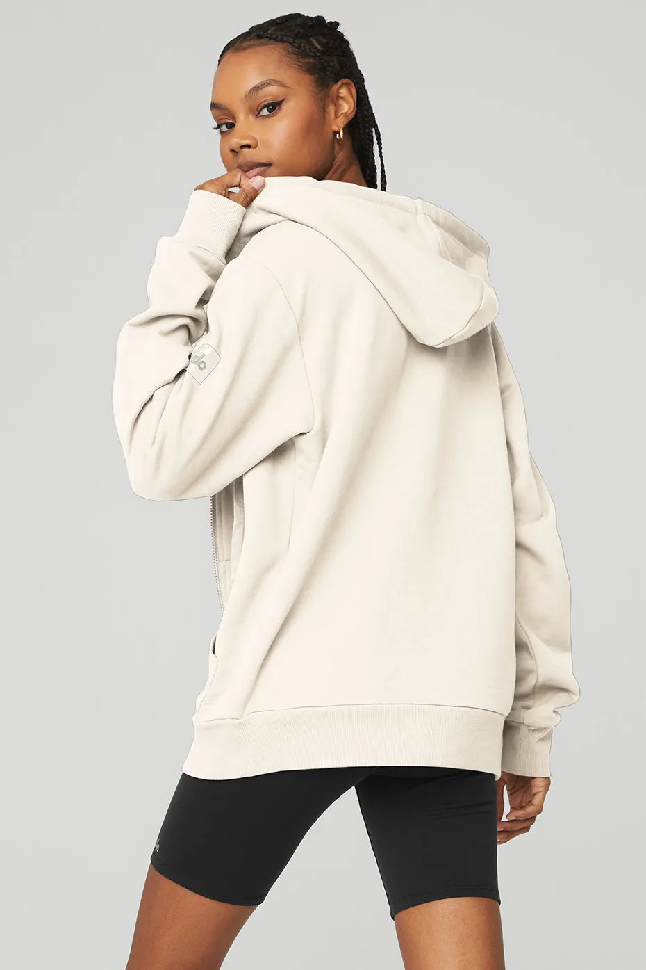 Everyday Full Zip Hoodie - Ivory sold by Alo Yoga product image thumbnail 2