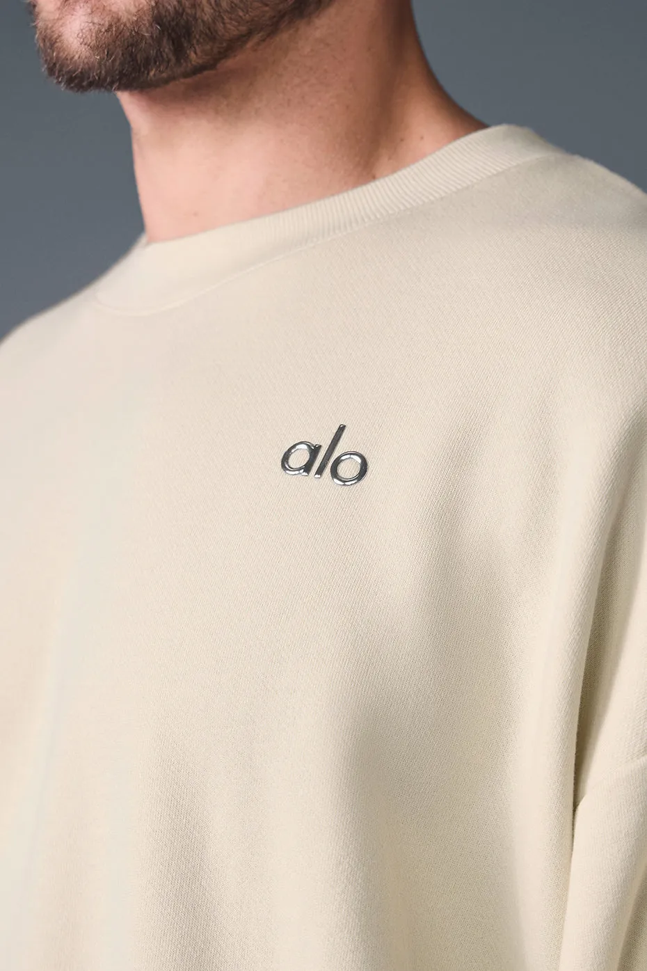 Accolade Crew Neck Pullover - Oat Milk sold by Alo Yoga product image thumbnail 4