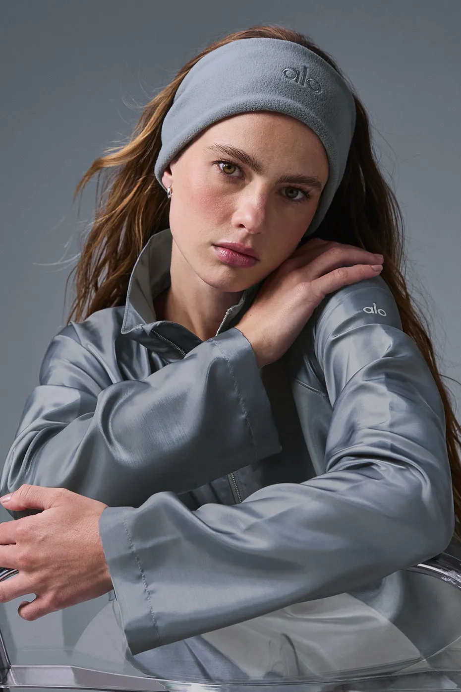 Performance Ear Warmers - Steel Grey sold by Alo Yoga