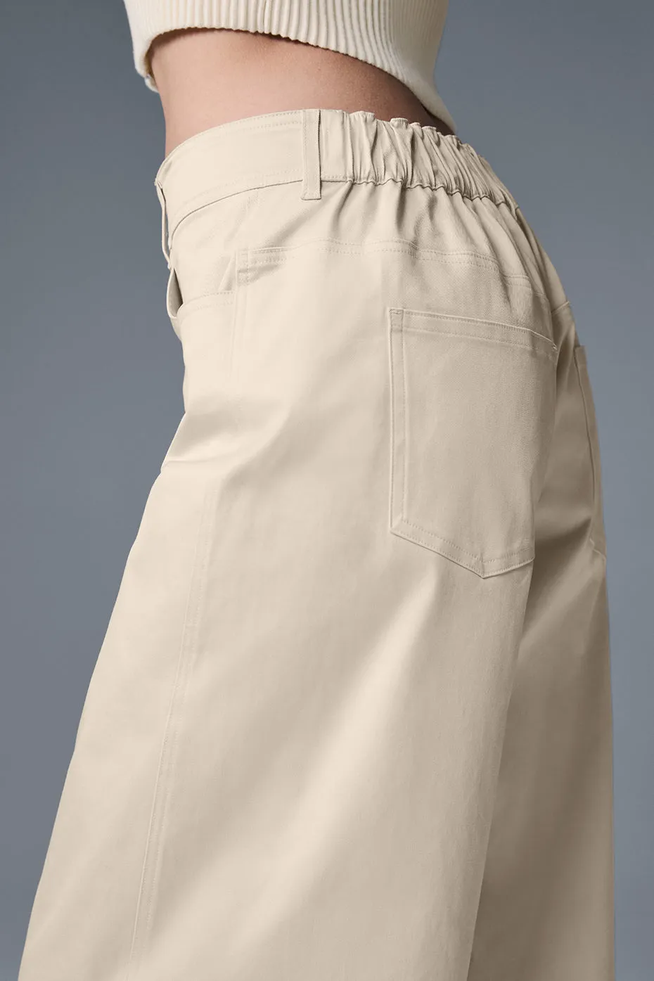 Wanderlust Wide Leg Trouser - Oat Milk sold by Alo Yoga product image thumbnail 5