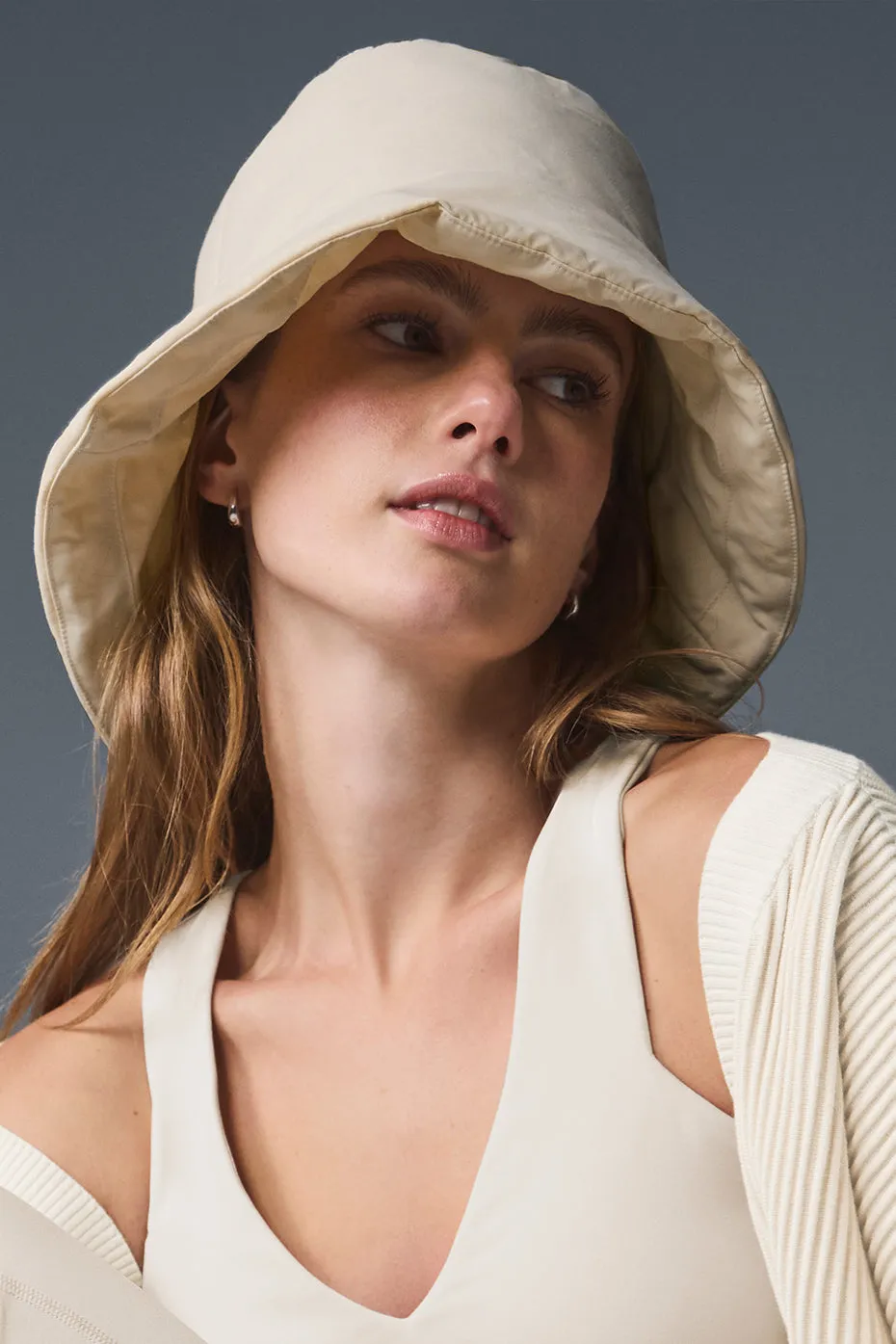 Good Shade Puffer Bucket Hat - Oat Milk sold by Alo Yoga product image thumbnail 3