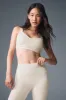Airbrush Heart Throb Bra - Oat Milk/White sold by Alo Yoga