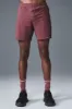 7" Conquer React Performance Short - Burgundy Truffle sold by Alo Yoga