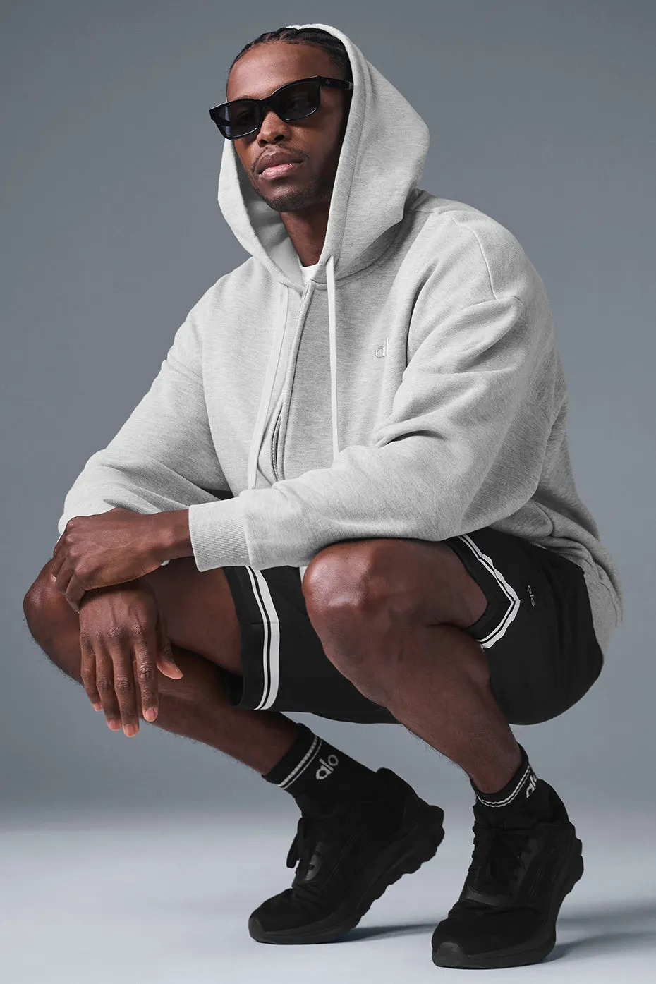 Accolade Full Zip Hoodie - Athletic Heather Grey sold by Alo Yoga product image thumbnail 4