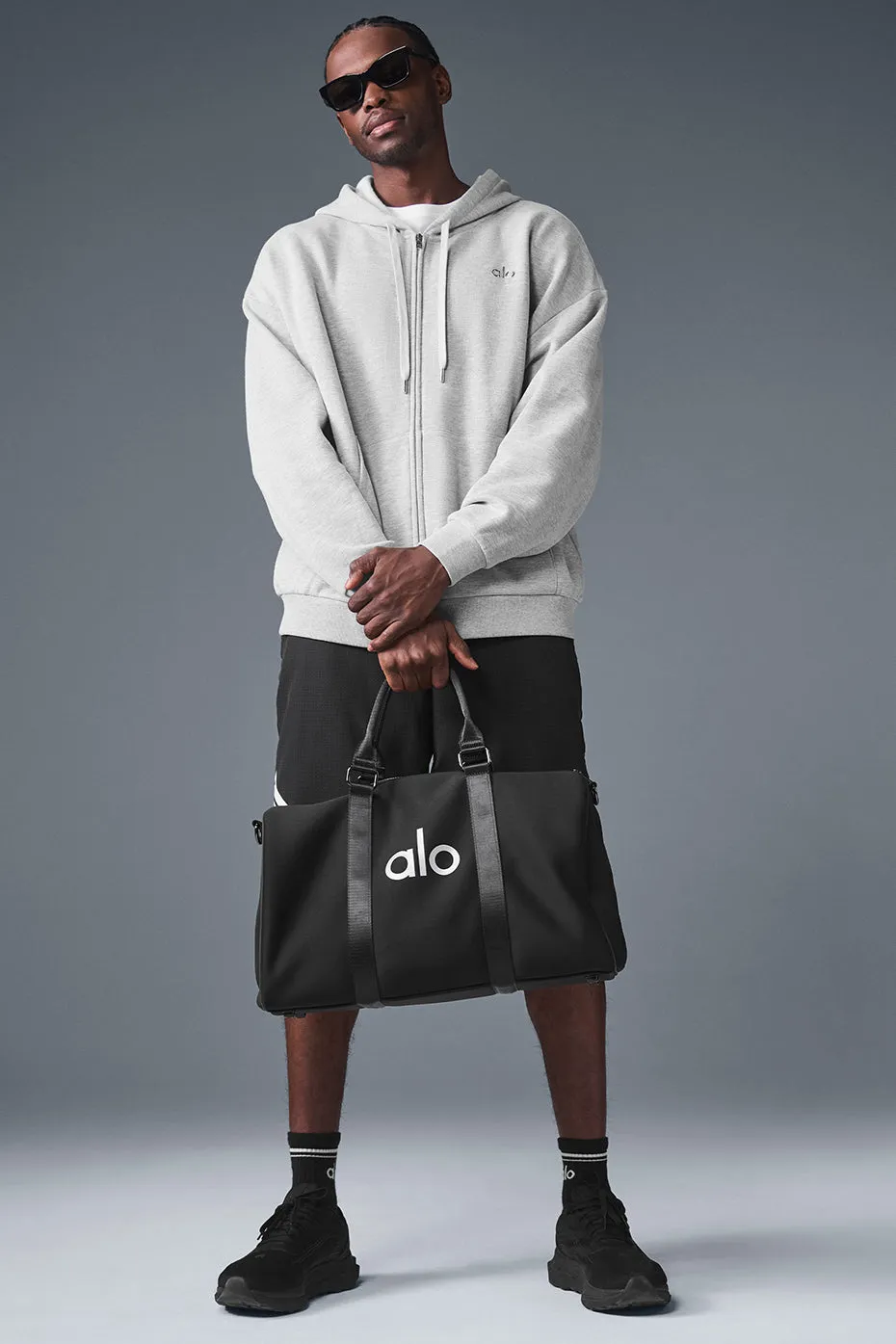 Accolade Full Zip Hoodie - Athletic Heather Grey sold by Alo Yoga product image thumbnail 5