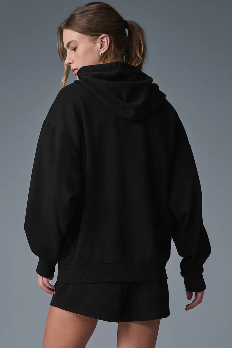 Accolade Full Zip Hoodie - Black sold by Alo Yoga product image thumbnail 4