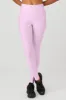High-Waist Airlift Legging - Sugarplum Pink sold by Alo Yoga