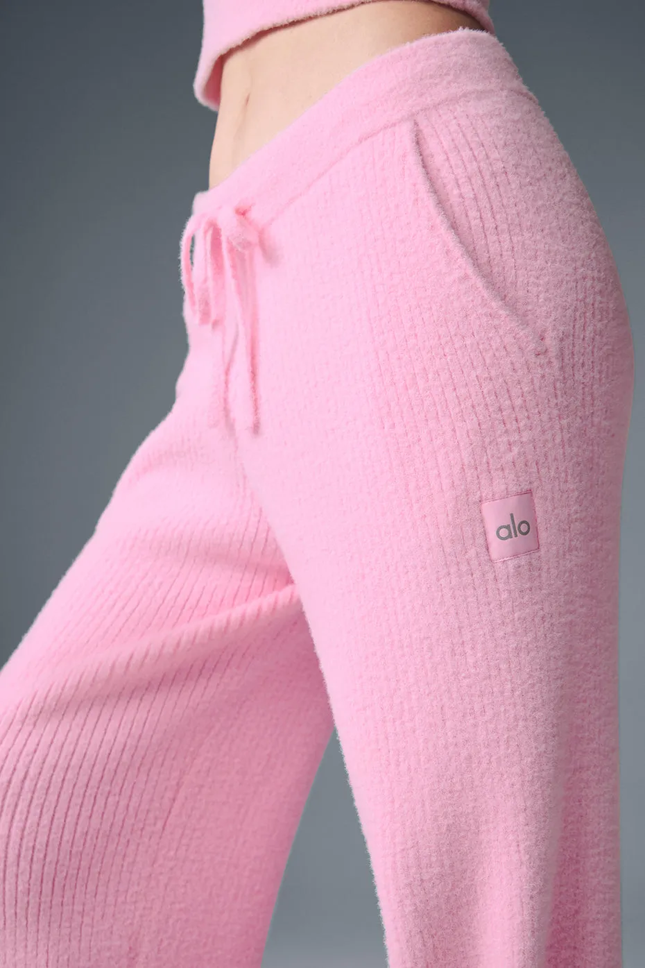 Snuggle Up Sweater High-Waist Wide Leg Pant - Sweet Pink sold by Alo Yoga product image thumbnail 2