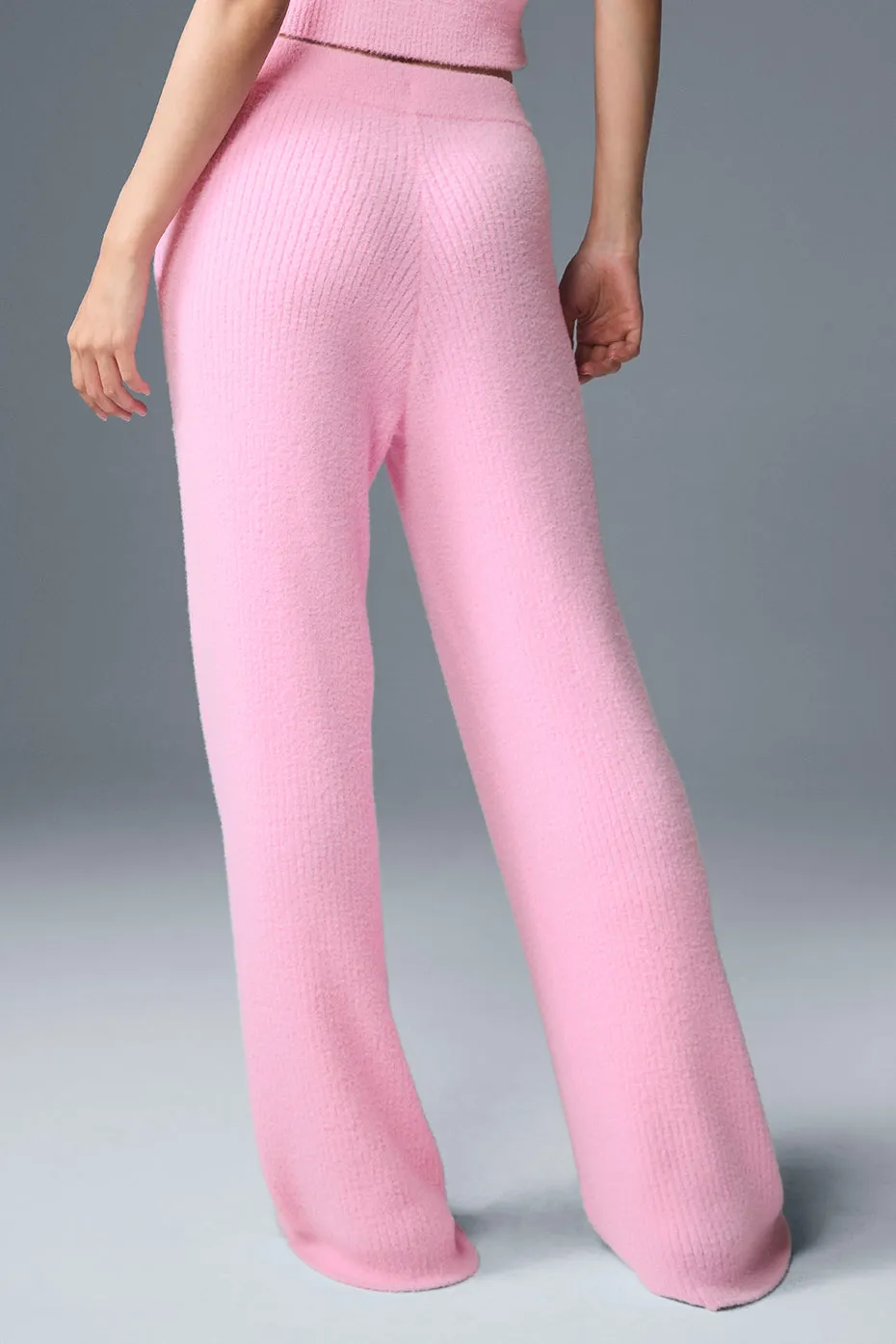 Snuggle Up Sweater High-Waist Wide Leg Pant - Sweet Pink sold by Alo Yoga product image thumbnail 3