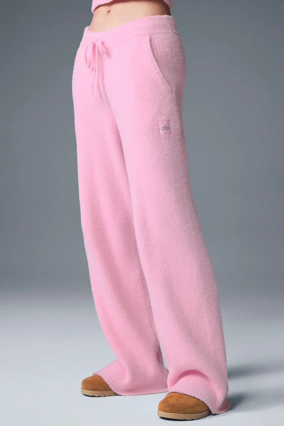 Snuggle Up Sweater High-Waist Wide Leg Pant - Sweet Pink sold by Alo Yoga product image thumbnail 4