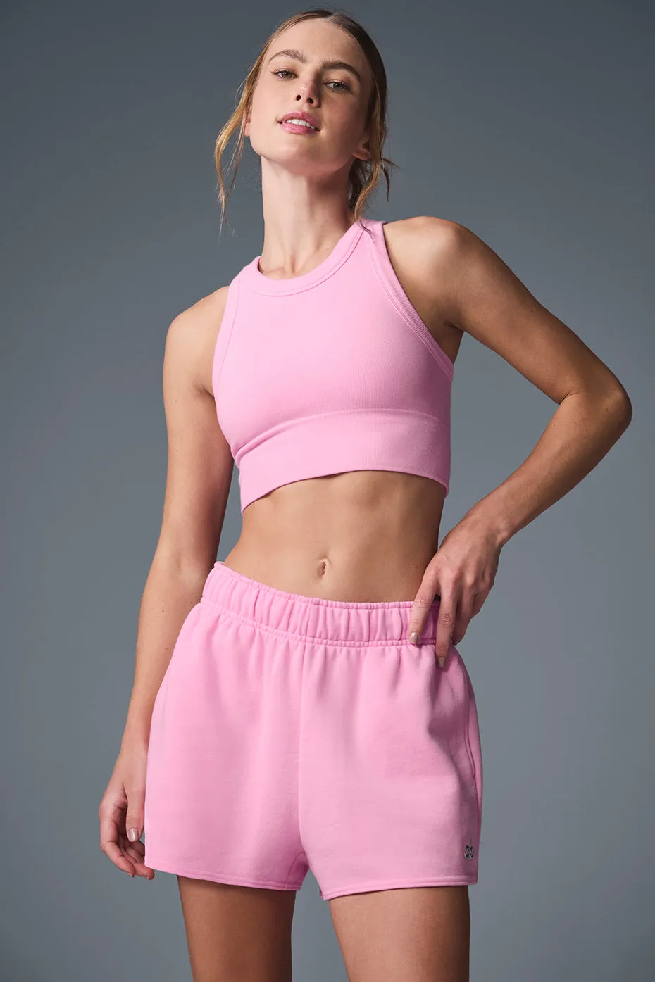 Seamless Delight High Neck Bra - Sweet Pink sold by Alo Yoga product image thumbnail 3