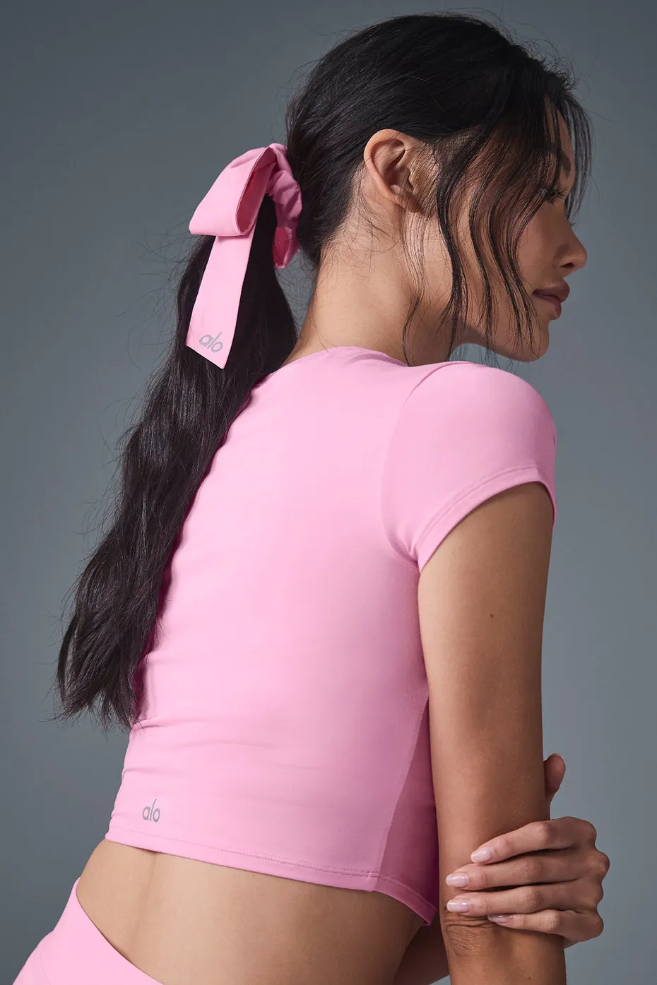 Love Knots Tie Scrunchie - Sweet Pink sold by Alo Yoga product image thumbnail 2