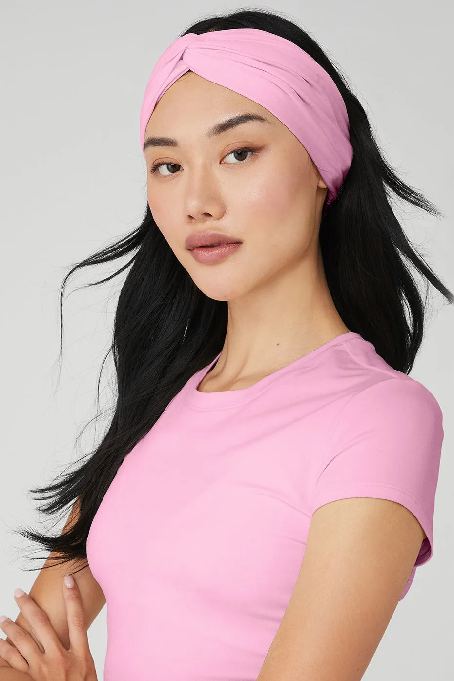 Alosoft Headband - Sweet Pink sold by Alo Yoga