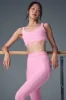 Airbrush Heart Throb Bra - Sweet Pink/White sold by Alo Yoga