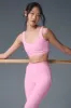 Airbrush Heart Throb Bra - Sweet Pink/White sold by Alo Yoga