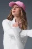 Airbrush Corset Full Zip Jacket - White sold by Alo Yoga