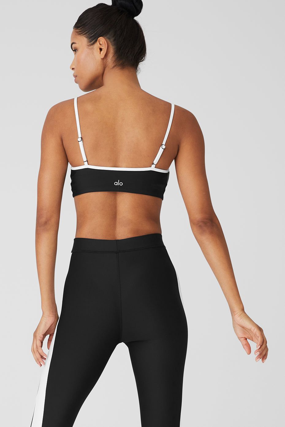 Airlift Car Club Bra - Black/White sold by Alo Yoga product image thumbnail 3