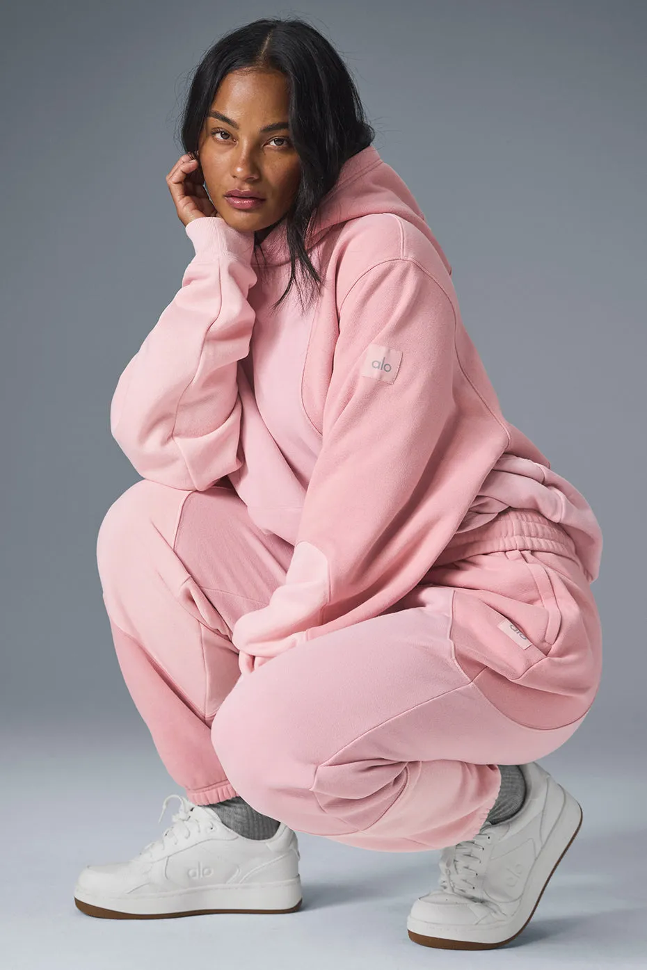 Make Waves Hoodie - Sunset Pink Tonal sold by Alo Yoga product image thumbnail 4