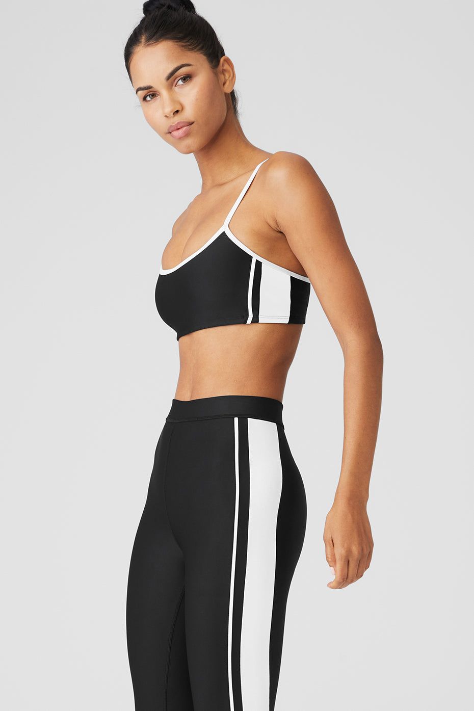 Airlift Car Club Bra - Black/White sold by Alo Yoga product image thumbnail 4