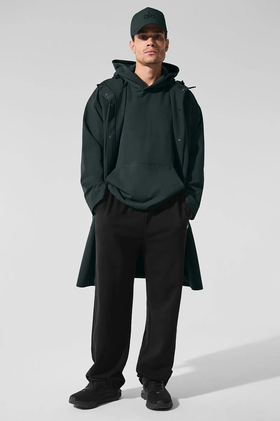 Rain Or Shine Long Coat - Charcoal Green sold by Alo Yoga product image thumbnail 5