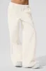 High-Waist Origin Wide Leg Track Pant - Ivory sold by Alo Yoga