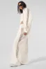 High-Waist Origin Wide Leg Track Pant - Ivory sold by Alo Yoga