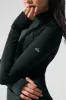 Airlift Winter Warm 1/4 Zip Long Sleeve - Charcoal Green sold by Alo Yoga