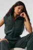 Polar Fleece Wintry Mix Vest - Charcoal Green sold by Alo Yoga