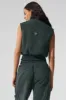 Polar Fleece Wintry Mix Vest - Charcoal Green sold by Alo Yoga