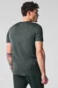 Conquer Reform Crewneck Short Sleeve - Charcoal Green Heather sold by Alo Yoga
