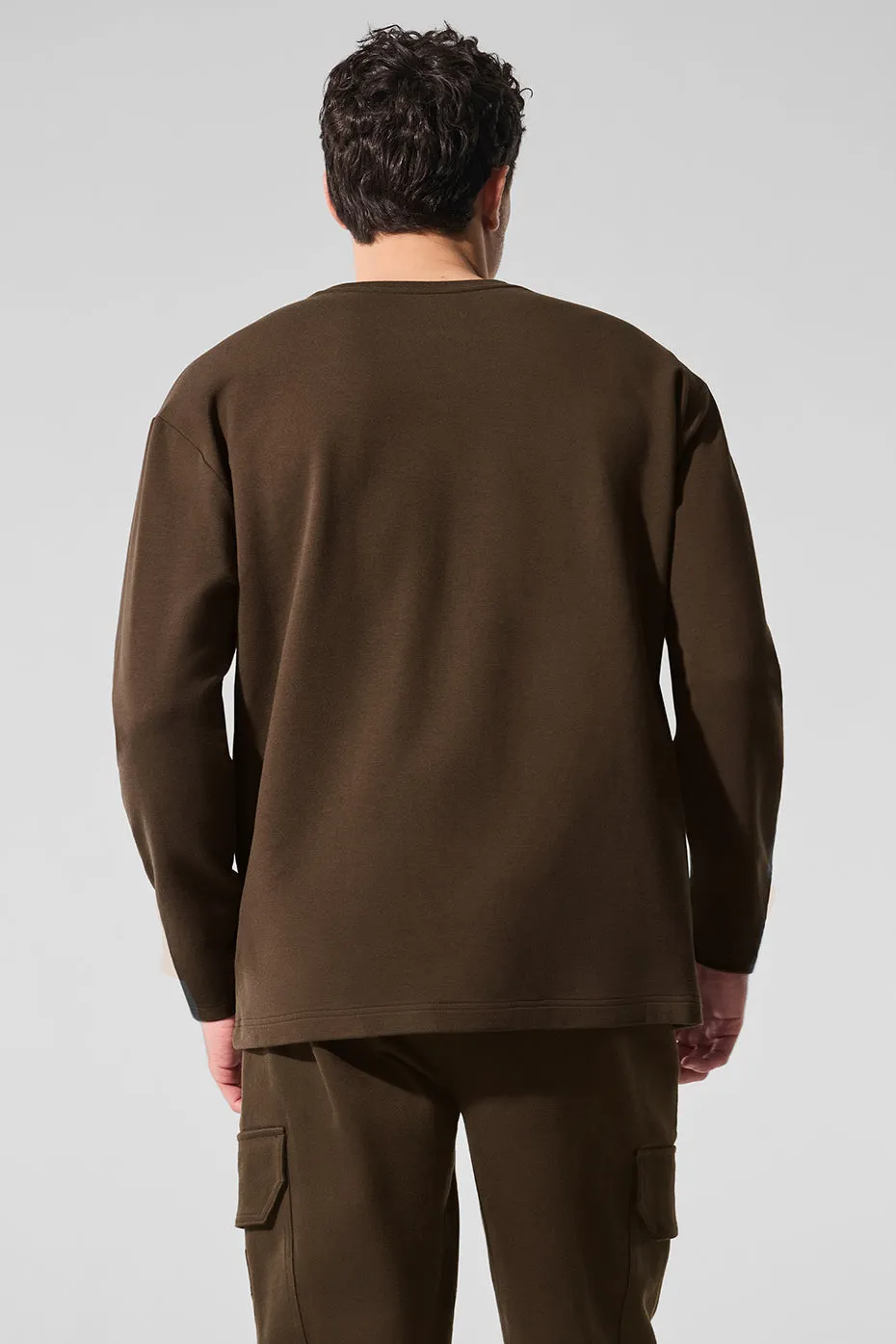 Double Take Long Sleeve Crew - Espresso sold by Alo Yoga product image thumbnail 2