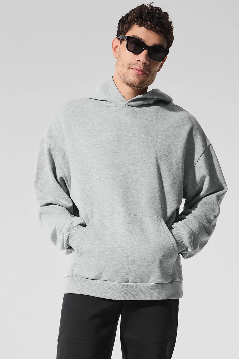 Chill Hoodie - Athletic Heather Grey sold by Alo Yoga