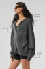 New Class Cashmere Full Zip Hoodie - Platinum Grey sold by Alo Yoga