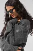 New Class Cashmere Full Zip Hoodie - Platinum Grey sold by Alo Yoga