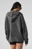 New Class Cashmere Full Zip Hoodie - Platinum Grey sold by Alo Yoga