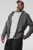 New Class Cashmere Full Zip Hoodie - Platinum Grey sold by Alo Yoga
