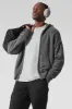 New Class Cashmere Full Zip Hoodie - Platinum Grey sold by Alo Yoga
