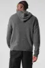 New Class Cashmere Full Zip Hoodie - Platinum Grey sold by Alo Yoga